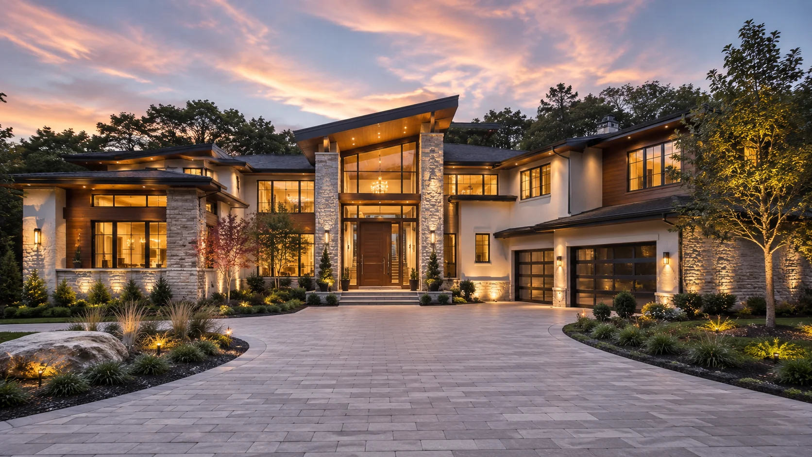 Contemporary luxury custom home