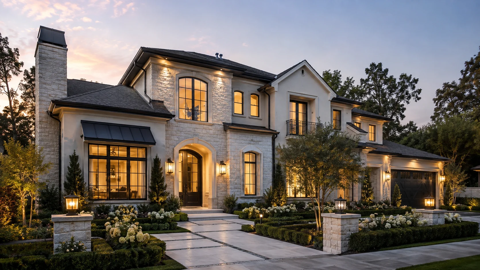 Transitional luxury custom home